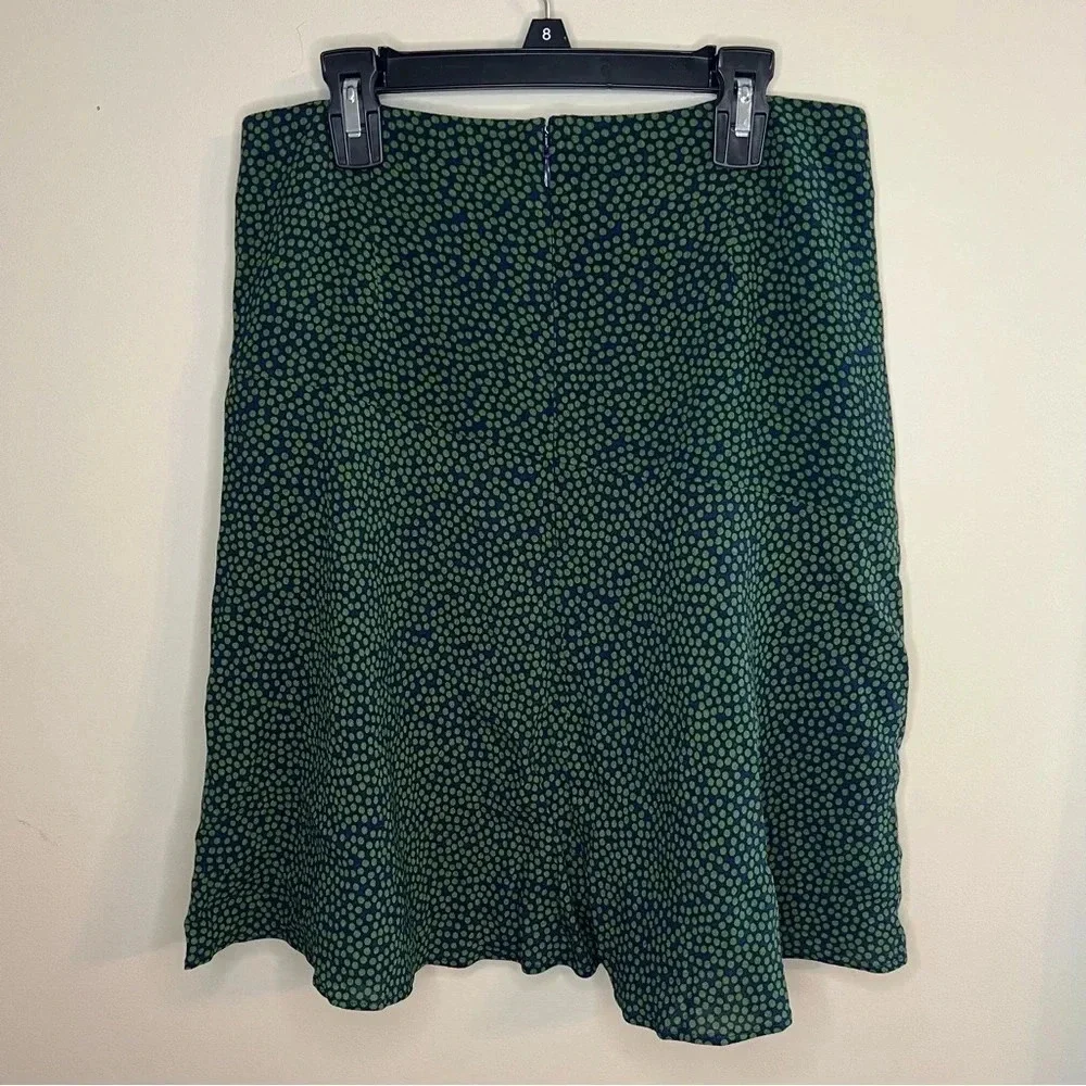 NEW BODEN Virginia Green and Navy Cluster Spot Skirt Size 4 - Picture 5 of 8
